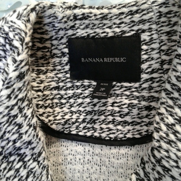 Blazer with leather trim - Picture 2 of 3